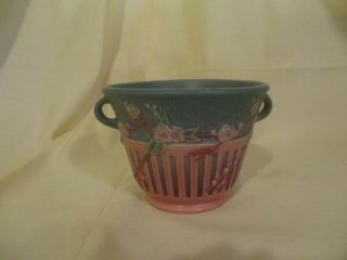 Vintage Roseville Pottery 4  Cherry Blossom " Pot Vase