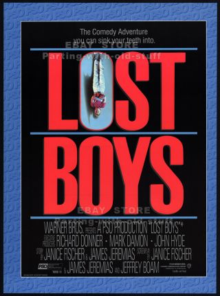 The Lost Boys_orig.  1986 Trade Ad Promo / Poster_corey Haim_jason Patric_1987