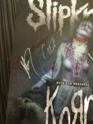 Slipknot poster Signed - Grey Chapter tour w/Korn 2