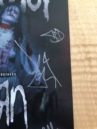 Slipknot poster Signed - Grey Chapter tour w/Korn 3