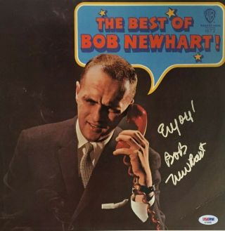 Bob Newhart Signed Best Of Vinyl Record Lp Comedy Album Psa Dna Cert