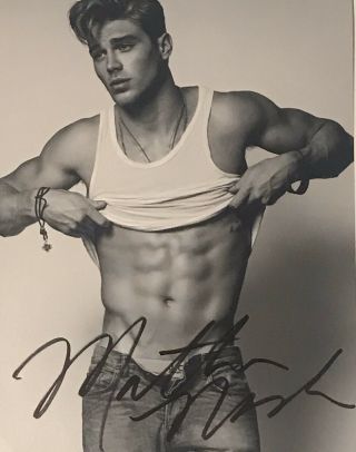 Matthew Noszka Signed Autographed Bxw 8x10 Shirtless Sexy Male Model