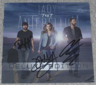 Lady Antebellum Signed 747 Deluxe CD - RARE Autograph Charles Kelly Hillary Scott 4