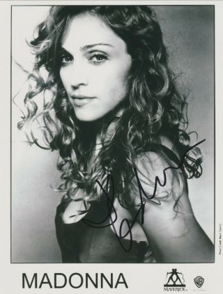 Madonna Hand Signed Autograph Photo 8x10