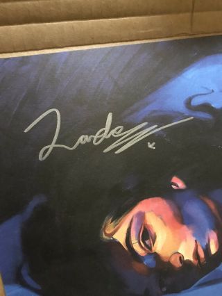 LORDE SIGNED AUTOGRAPHED 12x12 LITHOGRAPH POSTER Melodrama 2