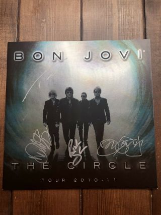 Bon Jovi Signed The Circle 2010 Tour Book Jon Bon Jovi Richie Sambora