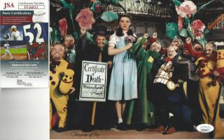 Wizard Of Oz Munchkin Meinhardt Raabe Color Autographed 8x10 Photo Jsa Certified