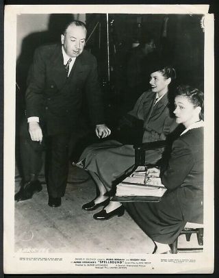 1946 Photo Alfred Hitchcock Young Film Director On Movie Set