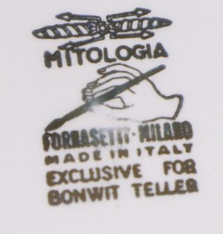 Set 6 Vintage Piero Fornasetti Mitologia Coasters for Bonwit Teller Italy 3