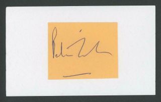 Peter Cooke Autograph Cut | Comedian/actor - Signed (1937 - 1995)