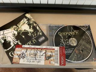 Autographed Godsmack " Awake " Cd Plus One Autographed Ticket