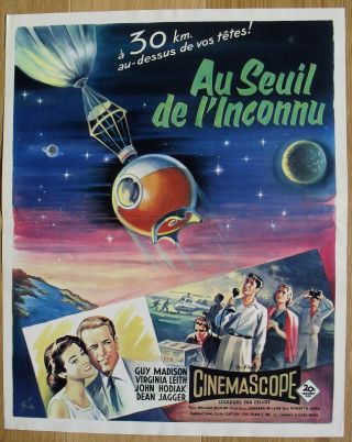 On The Treshold Of Space French Movie Poster 