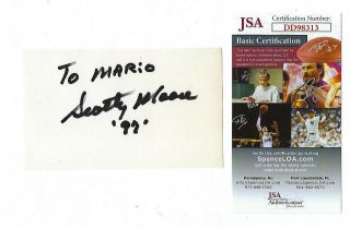 Scottie Moore Autographed Matted 3x5 Index Card Elvis Presley Guitarist JSA 2