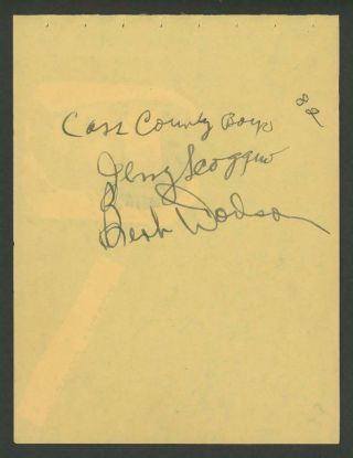 BARTON MacLANE (1902 - 1969) signed album page | 