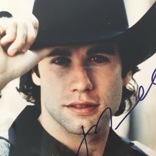 John Travolta Urban Cowboy Signed 8 X 10 " Photo Autograph Matted