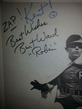 Burt Ward Signed VINTAGE ROBIN 1972 8x10 Photo B/W Robin 3