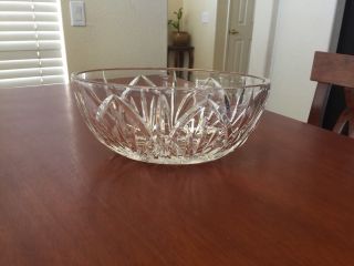 WATERFORD CRYSTAL CASTLETON OVAL BOWL CENTERPIECE DISH 10 