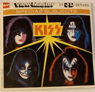 Kiss Viewmaster 3 - D Pics - Aucoin 1978 - 79 Go Kiss Crazy W/thrilling 3 - D