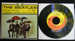 4 By 4 The Beatles Capitol Records 45rpm Circa 1964 Ep