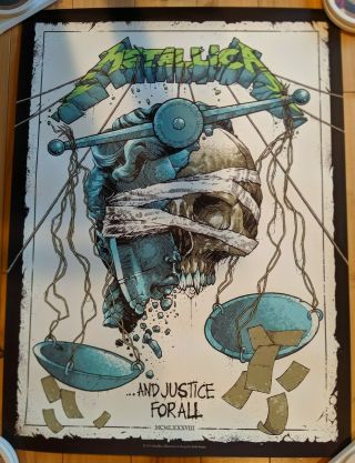 Metallica.  And Justice For All Poster Anniversary Edition