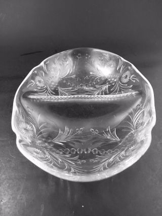 PAIRPOINT Cut Crystal Glass 265 Divided 2 - Part Relish Dish Chelsea Pattern 4