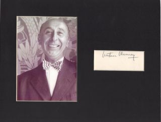 Arthur Murray Signed Matted With Photo 8x10 11/15