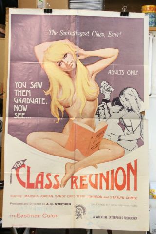 Class Reunion 1972 Movie Poster Marsha Jordan Rene Bond Adult Film