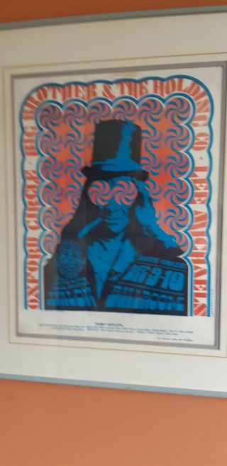 Janis Joplin,  Big Brother,  Lee Michales Oxford Circle Concert Poster 1s