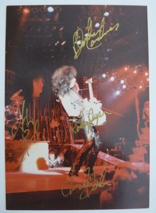 Wasp Lawless Holmes Piper & Riley Signed Autographed 3.  5x5 Live Concert Photo 2