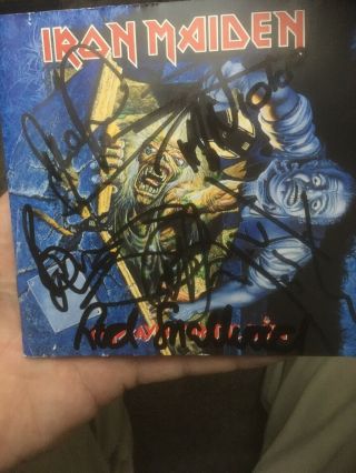 Iron Maiden.  No Prayer For The Dying Cd —signed By Band