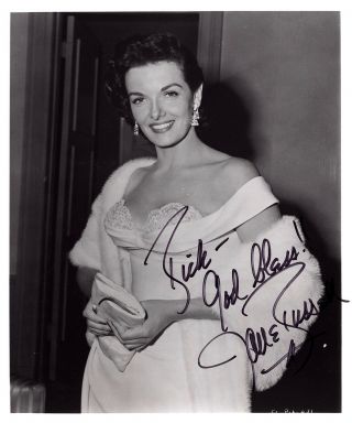 Jane Russell Autographed Hand Signed 8x10 Photo W/coa The Outlaw Howard Hughes