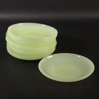 11 Collectable Cenedese Murano Opaline Glass Plates Uranium Yellow Round Big
