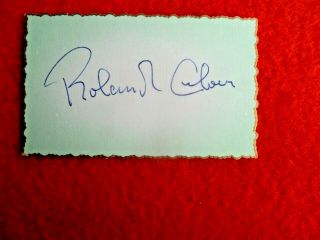 British Actor Roland Culver Hand Signed Card Thunderball