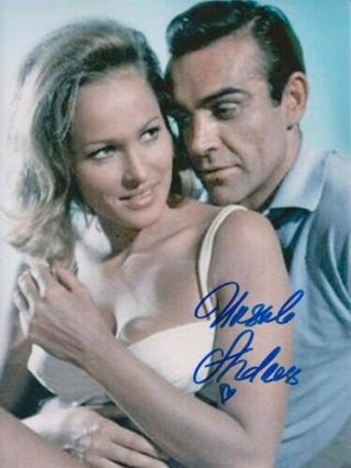 Ursula Andress 007 James Bond Authentic Autograph Dr No With Heart Addition