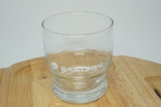 Vintage Eastern Airlines First Class 8 Oz Low Ball Rocks Drink Glasses & Tray