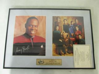 Star Trek Deep Space Nine Avery Brooks Signed Photo With Cert