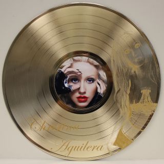 Christina Aguilera Laser Etched Image Lp Record Wall Art Display