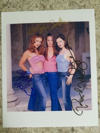Charmed Cast Signed Autographed 8 X 10 Photo Alyssa Milano Rose Mcgowan