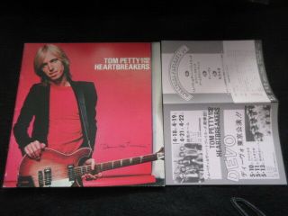 Tom Petty & Heartbreakers 1980 Japan Tour Book Flyer Damn Torpedoes Era Program