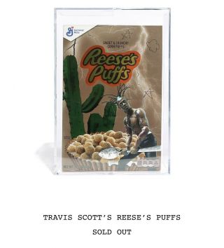 Travis Scott X Reese’s Puffs Cereal In Hand Astroworld Authentic