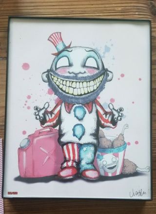 Captain Spaulding Signed Art Print 201/250 From Bam Box.  Limited Edition Version