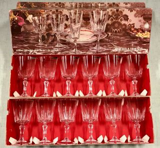Set 12 Crystal Wine Glasses Versailles French Cristal D 