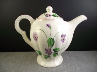 Blue Ridge Southern Potteries Violets Teapot Colonial Shape