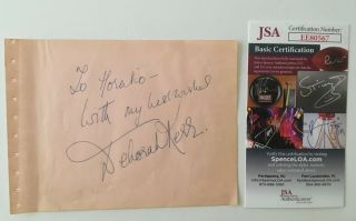 Deborah Kerr Signed Autographed 4.  5 X 6 Album Page Jsa Certified