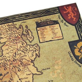 Game of Thrones Westeros Map Retro Kraft Paper Poster Decorative Wall Painting 4
