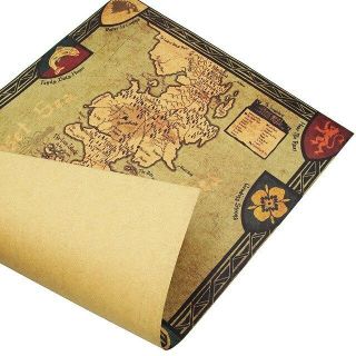 Game of Thrones Westeros Map Retro Kraft Paper Poster Decorative Wall Painting 5