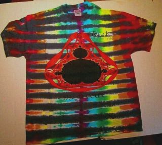 Rush 1996 Test For Echo Tour Xl Concert Allover Tie - Dye T Shirt