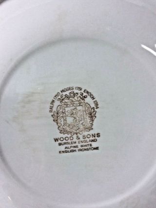 Vintage Wood & Sons England Decorative Plates 