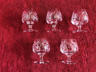 Baccarat Crystal Cordial Glasses Set Of 5
