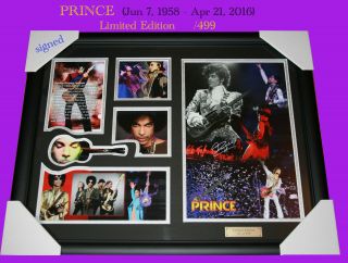Latest Of Prince Music Memorabilia Signed And Framed,  Limited Edition To 499